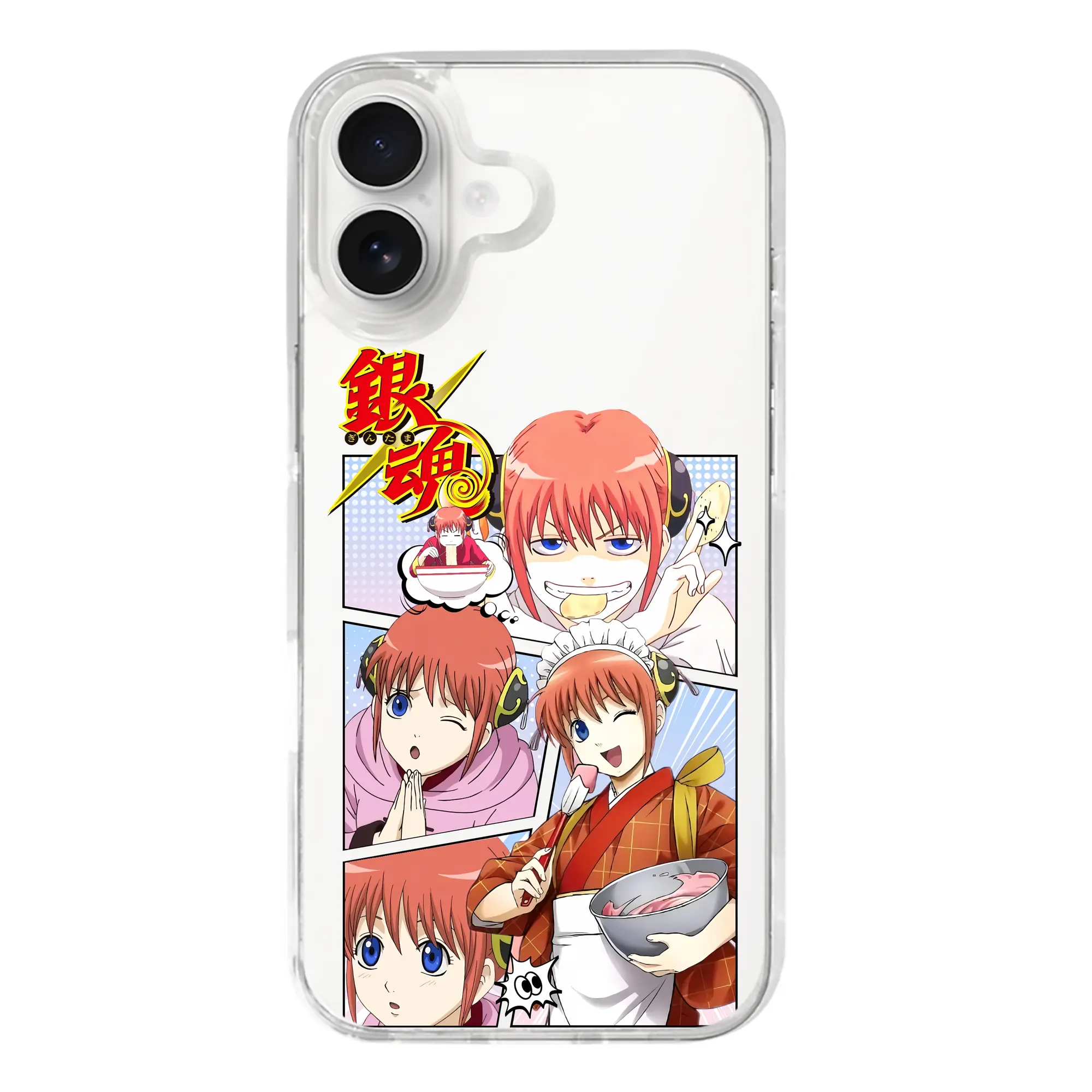 銀魂 グッズ 神楽 - iPhone 17シリーズ 透明スマホケース – 薄型・耐衝撃・精密フィット保護カバー